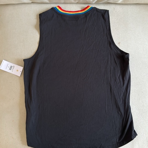 Spiritual Gangster, Love is my Superpower, 🌈 Rainbow Collar Tank, Sz M NWT - Picture 5 of 5
